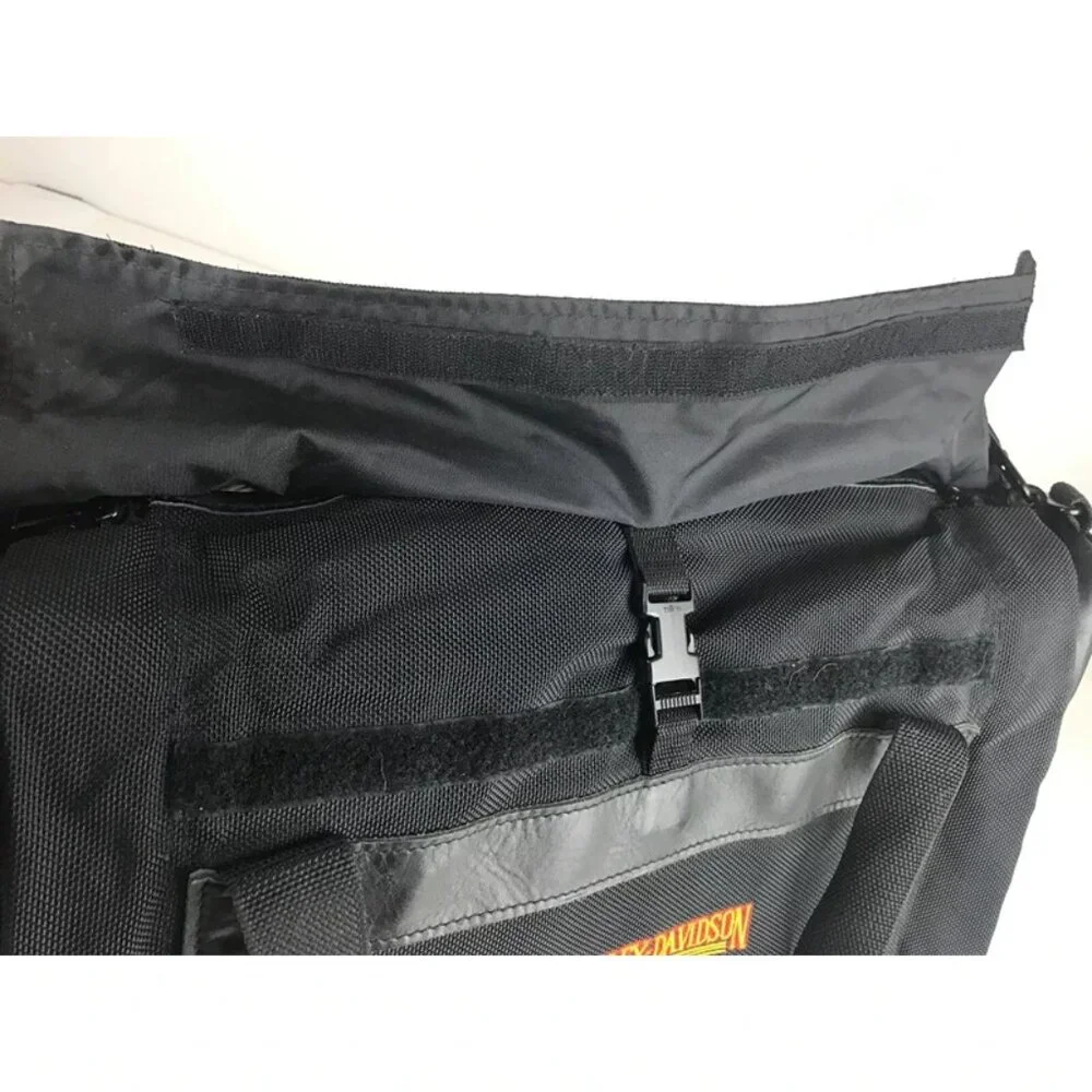 Harley Davidson Unisex Adult Black Pockets Adjustable Double Strap Duffle‎ Bag